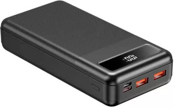 Портативный аккумулятор (Powerbank) TFN Porta PB-312, 20000 мА·ч, 2xUSB, 3А, Type-C, черный (TFN-PB-312-BK)