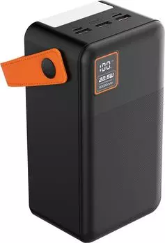 Портативный аккумулятор (Powerbank) TFN Porta PB-322, 60000 мА·ч, 3xUSB, 3А, Type-C, черный (TFN-PB-322-BK)