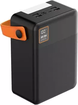 Портативный аккумулятор (Powerbank) TFN Porta PB-323, 80000 мА·ч, 4xUSB, 3А, Type-C, черный (TFN-PB-323-BK)