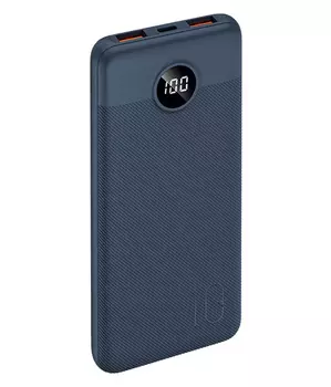 Портативный аккумулятор (Powerbank) TFN Razer LCD 10 PD, 10000mAh, 2xUSB, Type-C, QC, PD, синий (TFN-PB-257-BL)
