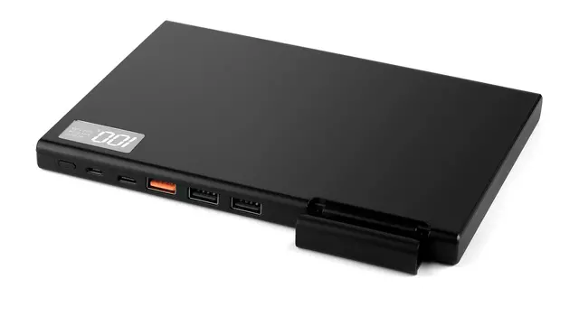 Портативный аккумулятор (Powerbank) TopON TOP-MAX2, 30000mAh, 4xUSB, 2.4A, Type-C, QC, черный (TOP-MAX2)