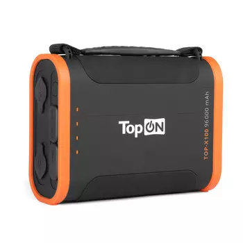 Портативный аккумулятор (Powerbank) TopON TOP-X100, 96000 мА·ч, 2xUSB, 3А, Type-C, QC, PD, черный