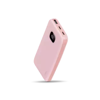 Портативный аккумулятор (Powerbank) TTEC ChargeUp LCD, 10000 мА·ч, 1xUSB, 2.1А, Type-C, розовый (2BB205TP)
