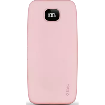 Портативный аккумулятор (Powerbank) TTEC ChargeUp Pro LCD PD, 10000 мА·ч, 1xUSB, 2.1А, Type-C, QC, PD, розовый (2BB209TP)