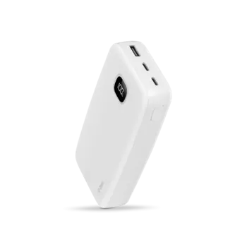 Портативный аккумулятор (Powerbank) TTEC ChargeUp Pro LCD PD, 20000 мА·ч, 1xUSB, 2.4А, Type-C, QC, PD, белый (2BB213B)