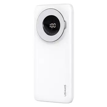 Портативный аккумулятор (Powerbank) USAMS US-CD171, 10000mAh, 2xUSB, 2.4A, Type-C, QC, белый (10KCD17102)