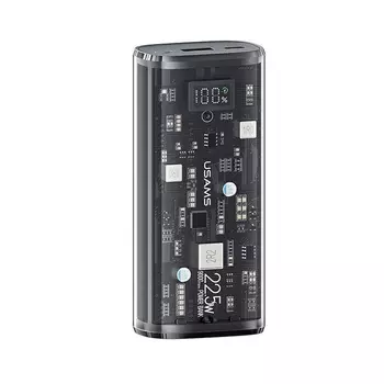 Портативный аккумулятор (Powerbank) USAMS US-CD189, 9 А·ч, 2xUSB, 2.1А, Type-C, QC, PD, черный (10KCD18901)