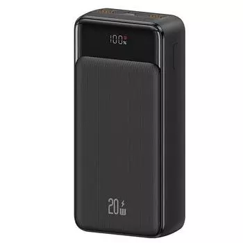 Портативный аккумулятор (Powerbank) USAMS US-CD201, 30 А·ч, 3xUSB, Type-C, QC, черный (30KCD20101)