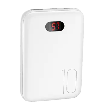 Портативный аккумулятор (Powerbank) USAMS US-CD66 PB9 Dual, 10000mAh, 2xUSB, 2A, белый (УТ000021865)