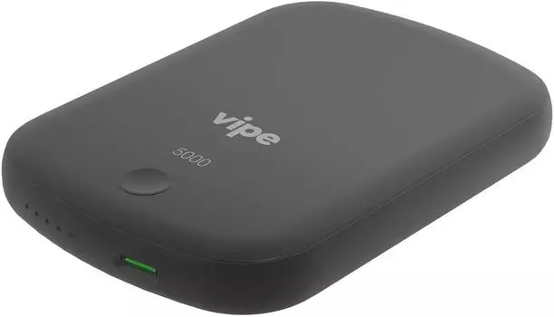 Портативный аккумулятор (Powerbank) Vipe Jake, 5000 мА·ч, 2.4А, Type-C, QC, PD, QI, черный (VPPBJAKE5KSTBLK)