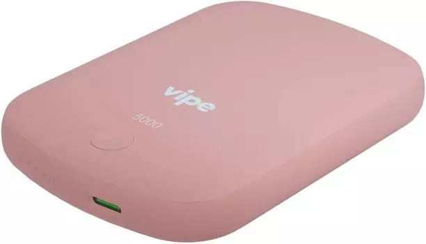 Портативный аккумулятор (Powerbank) Vipe Jake, 5000 мА·ч, 2.4А, Type-C, QC, PD, QI, розовый (VPPBJAKE5KSTPNK)