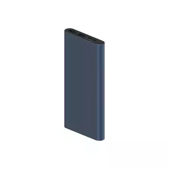Портативный аккумулятор (Powerbank) Xiaomi Mi Power Bank 3, 10000mAh, 2xUSB, 2.6A, QC, черный (PLM13ZM/VXN4274GL)
