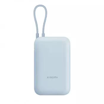 Портативный аккумулятор (Powerbank) Xiaomi Power Bank With Cable, 10000 мА·ч, 1xUSB, 3А, Type-C, QC, синий (BHR9073GL)
