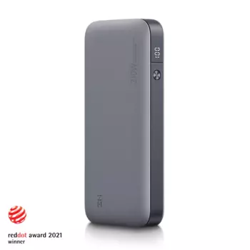 Портативный аккумулятор (Powerbank) ZMI ZMKQB826CNGR, 25000 мА·ч, 1xUSB, 5А, Type-C, QC, PD, серый (QB826G)