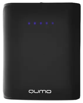 Портативный аккумулятор Qumo PowerAid, 7800mAh, 2xUSB, 2.1A, черный