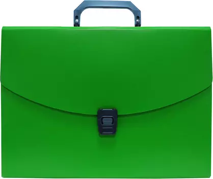 Портфель БЮРОКРАТ пластик, зеленый (-BPP6GRN)