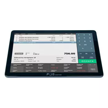 POS-терминал Poscenter Wise Lite, 10, 1", J4125, RAM 8Gb, M2 SSD 128Gb, WiFi, BT) без ОС, черный (000008224)
