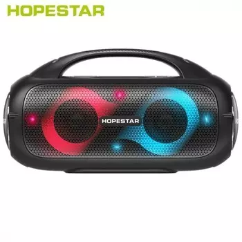 Портативная акустика Hopestar A50 Party, 80 Вт, AUX, USB, microSD, Bluetooth, подсветка, черный