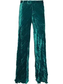 Бархатные брюки ETRO, зеленый
