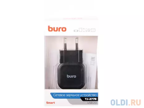 Сетевое зарядное устройство Buro TJ-277B 2.4A черный