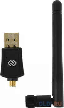 Сетевой адаптер Wi-Fi Digma DWA-AC600E AC600 USB 2.0 (ант.внеш.съем) 1ант. (упак.:1шт)