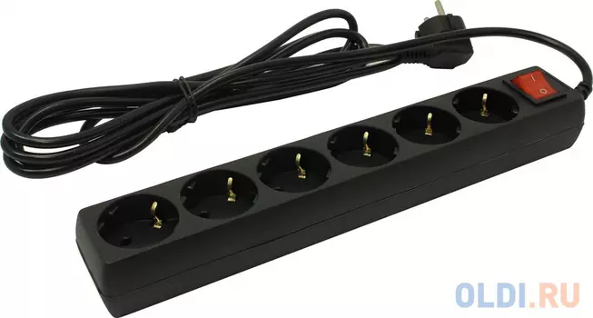 Сетевой фильтр 5bites SP6B-230 6 розеток 3 м