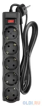Сетевой фильтр CBR CSF 2505-5.0 5 розеток 5 м
