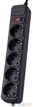 Сетевой фильтр Perfeo "POWER HUB" 5 розеток 1 м PF_3974