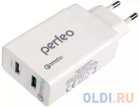 Сетевое зарядное устройство Perfeo PF_A4141 3 А белый