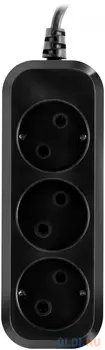 Сетевой удлинитель SunWind SW-PE33-B, 3м, черный