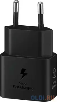 Сетевое зарядное устройство Samsung EP-TA2510 25W Type C, черное