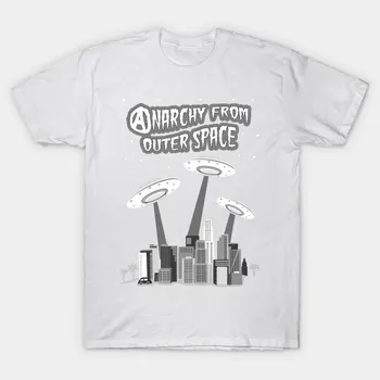 Футболка женская Anarchy From Outer Space Harajuku Print Kawaii футболка летняя женская футболка с коротким рукавом топ футболка S розовый