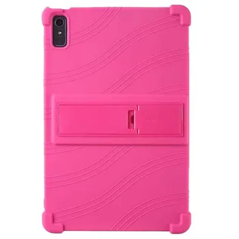 Силиконовый противоударный чехол для Lenovo Tab P11 Pro 2-го поколения 11,2 дюйма, 2022, мягкий защитный чехол, держатель-подставка красный