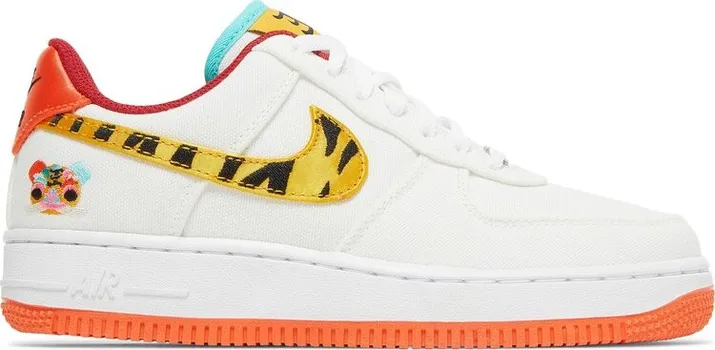 Кроссовки Nike Wmns Air Force 1 '07 LX, белый, оранжевый