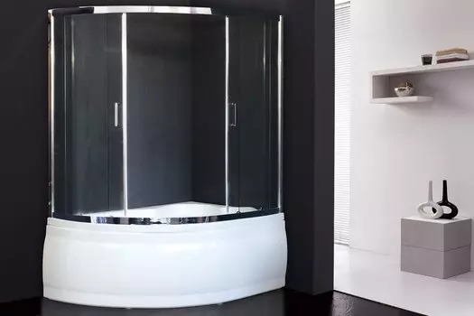 Душевая шторка Royal Bath RB 150ALP-T-CH (хром/6мм прозрачное)