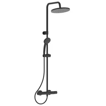 Душевая система Ideal Standard Ceratherm T25 A7546XG с термостатом черная матовая
