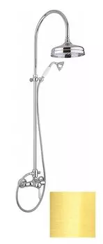 Душевая стойка Margaroli Classica RU1006AA01GD со смесителем, золото