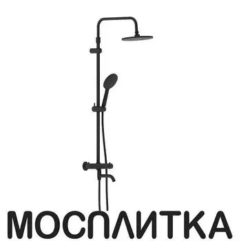 Душевая стойка Damixa Jupiter 977810300 1 режим, матовый черный
