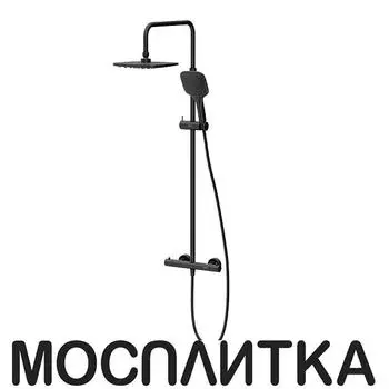 Душевая стойка Damixa Option DX218092300 3 режима, черный матовый