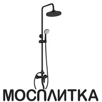 Душевая стойка OneLife P01-911b 5 режимов, черный матовый