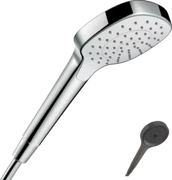 Душевая лейка Hansgrohe Croma Select E 1jet EcoSmart 26815340, шлифованный черный хром