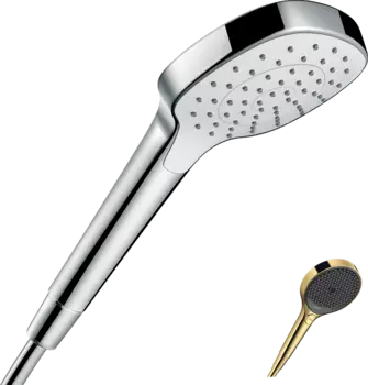 Душевая лейка Hansgrohe Croma Select E 1jet EcoSmart 26815990, полированное золото