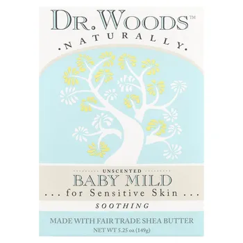 Доктор. Woods, Детское мягкое мыло, успокаивающее, без запаха, 5,25 унций (149 г)