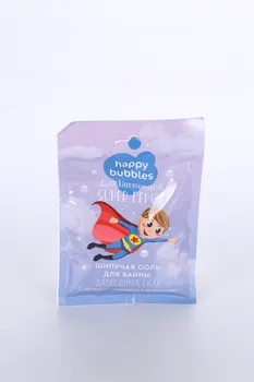 Соль д/ванн Happy Bubbles Для настоящего Super героя шипучая, 100 г