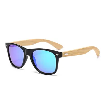 Polarized Sunglasses Personalized Bamboo Leg Sunglasses Men S And Women S Retro Rice Nail Sunglasses Glasses Unpolarized коричневый