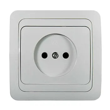 Розетка IN HOME CLASSICO 2022, скрытый монтаж, однопостовая, 16A, в сборе, IP20, белый (4680005959891)