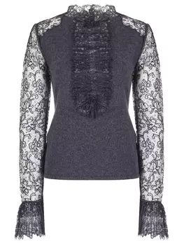 Свитер с кружевом ERMANNO SCERVINO