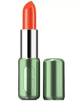 Губная помада Pop Longwear Shine, 0,14 унции Clinique, цвет Flame Pop