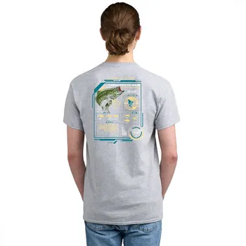 Мужская футболка с короткими рукавами и рисунком Columbia PFG, цвет Light Gray Elements
