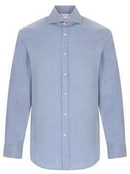Рубашка Easy Fit из хлопка и лиоцелла